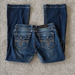 Rock Revival Dark Indigo Boot Cut Jeans